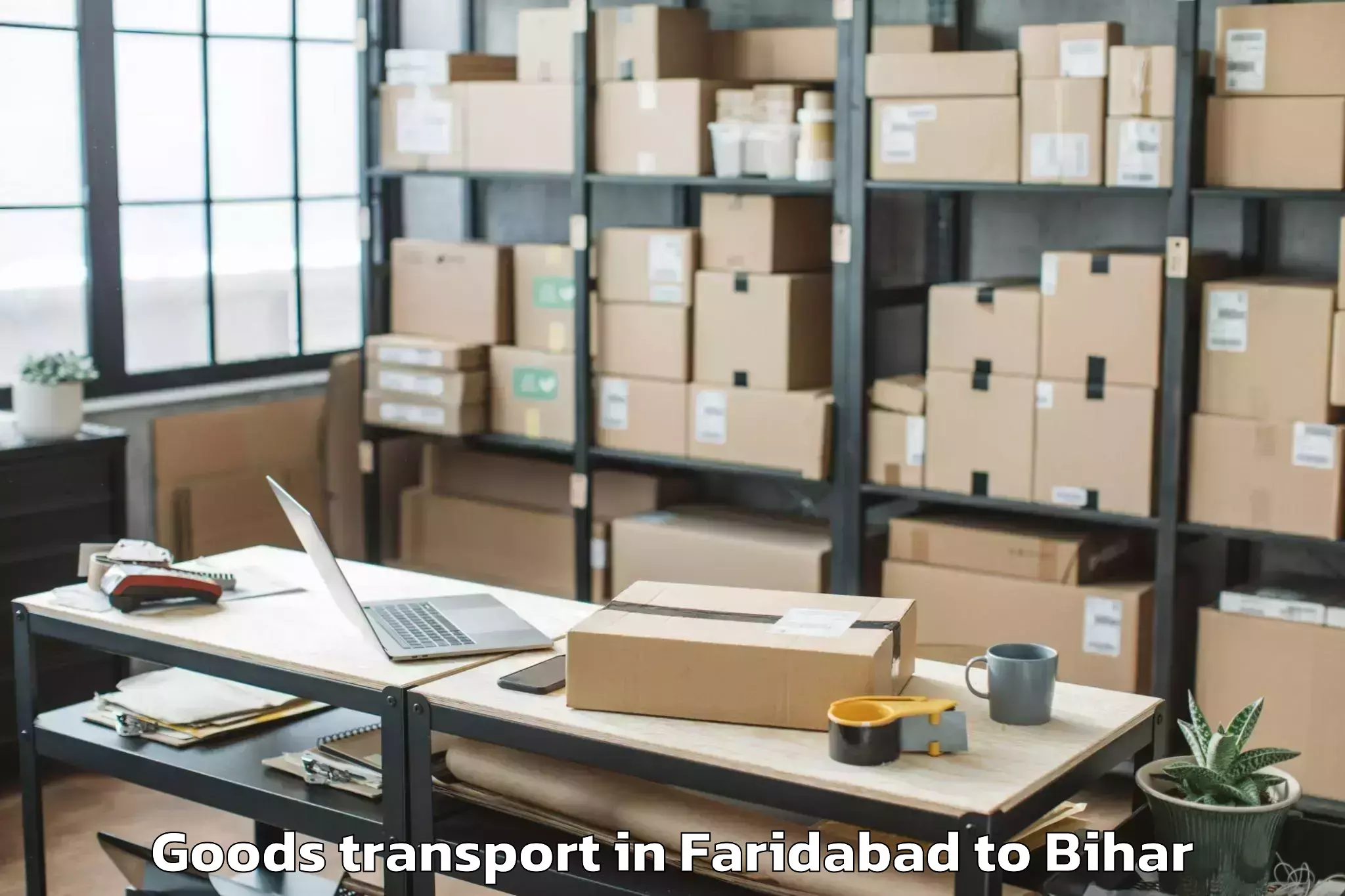 Professional Faridabad to Madhipura Goods Transport